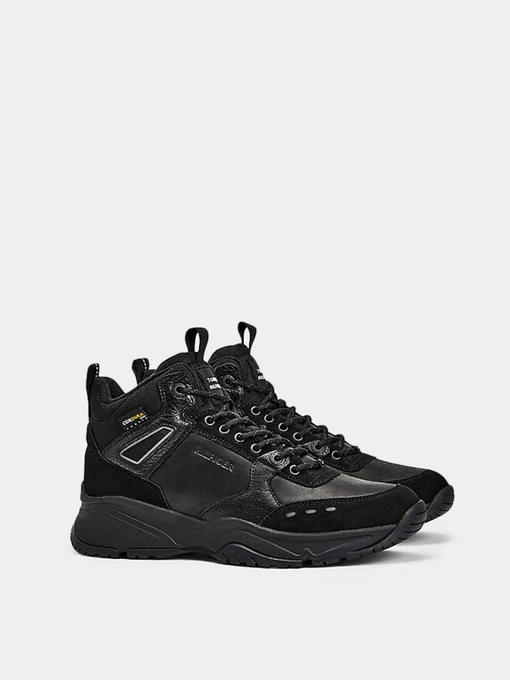 Черевики та чоботи Tommy Hilfiger High Sneaker Leather модель FM0FM03273-BDS Фото