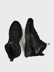 Черевики та чоботи Tommy Hilfiger High Sneaker Leather модель FM0FM03273-BDS Фото