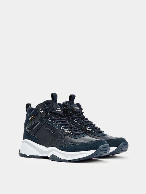 Кроссовки Tommy Hilfiger High Sneaker Leather модель FM0FM03273-DW5 Фото