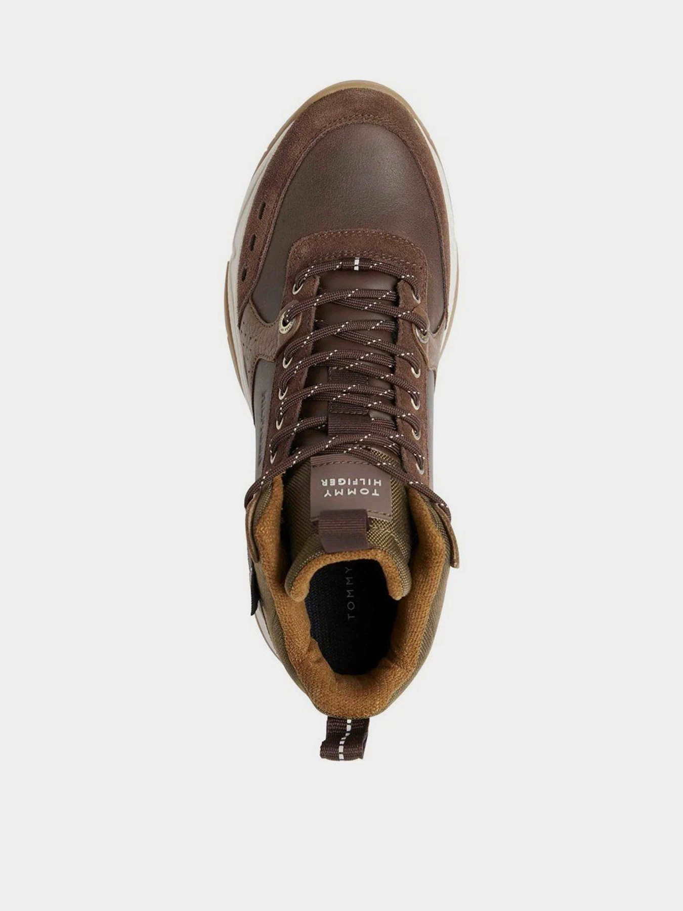 Кросівки Tommy Hilfiger High Sneaker Leather модель FM0FM03273-RBN Кросівки Tommy Hilfiger High Sneaker Leather модель FM0FM03273-RBN Фото