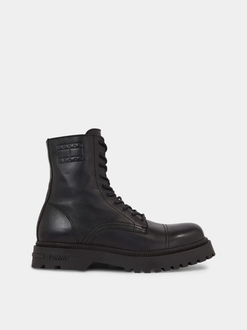 Черевики та чоботи Tommy Hilfiger Lace-Up Cleat Debossed Logo Mid Boots модель EM0EM01244-BDS Фото
