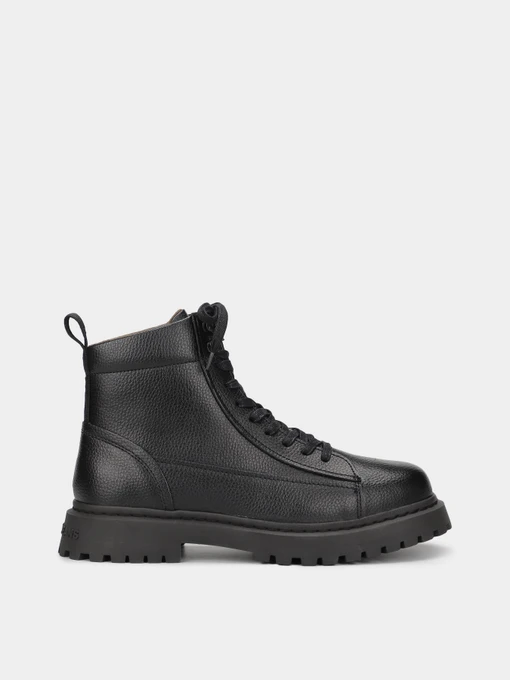 Черевики та чоботи Tommy Hilfiger Warm Lined Lace-Up Leather Ankle Boots модель EM0EM01274-BDS Фото