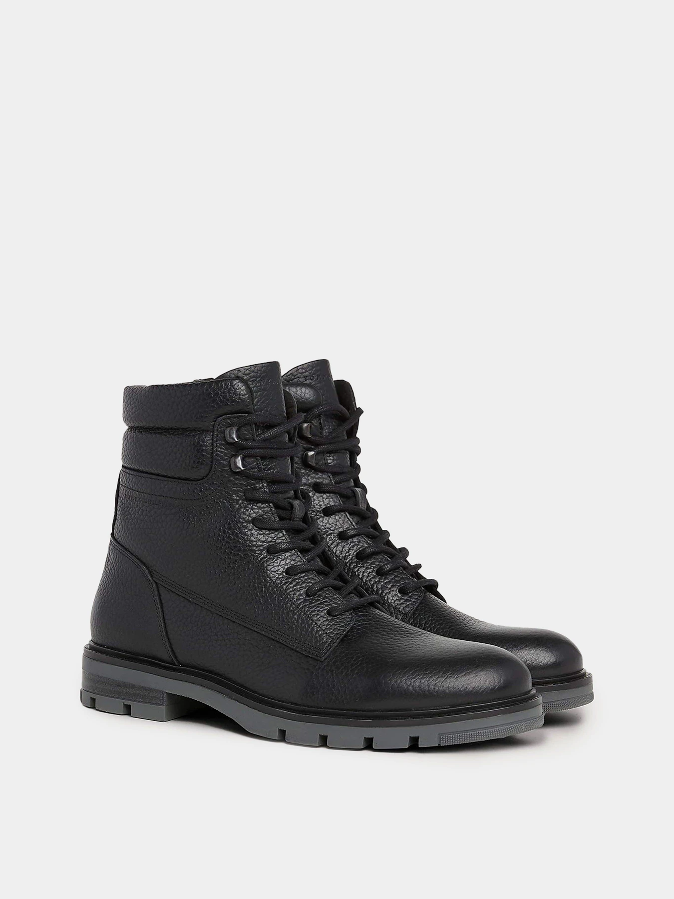 Ботинки и сапоги Tommy Hilfiger Warm Lined Leather Mid Boots модель FM0FM04802-BDS Фото