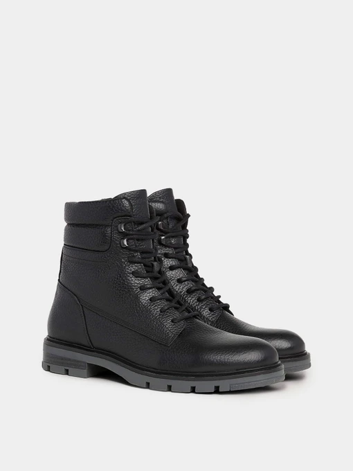 Шкіряні Чоловічі Черевики Tommy Hilfiger Warm Lined Leather Mid Boots фото 3