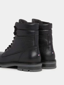 Ботинки и сапоги Tommy Hilfiger Warm Lined Leather Mid Boots модель FM0FM04802-BDS Фото