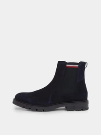 Ботинки и сапоги Tommy Hilfiger Signature Tape Suede Chelsea Ankle Boots модель FM0FM04803-DW5 Фото