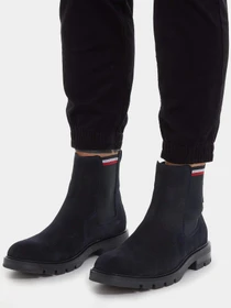 Ботинки и сапоги Tommy Hilfiger Signature Tape Suede Chelsea Ankle Boots модель FM0FM04803-DW5 Фото