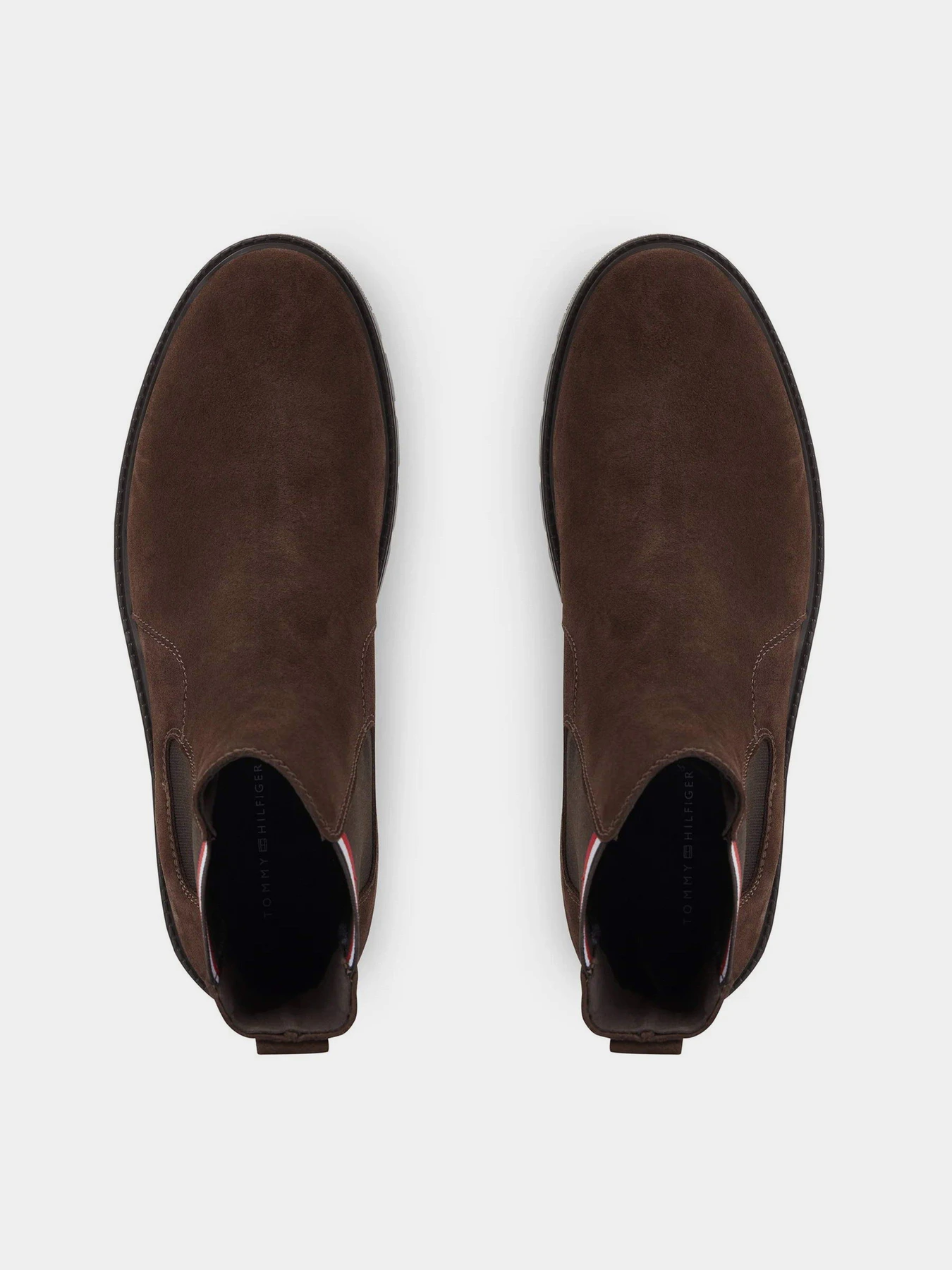 Ботинки и сапоги Tommy Hilfiger Signature Tape Suede Chelsea Ankle Boots модель FM0FM04803-GT6 Фото