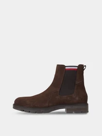 Ботинки и сапоги Tommy Hilfiger Signature Tape Suede Chelsea Ankle Boots модель FM0FM04803-GT6 Фото