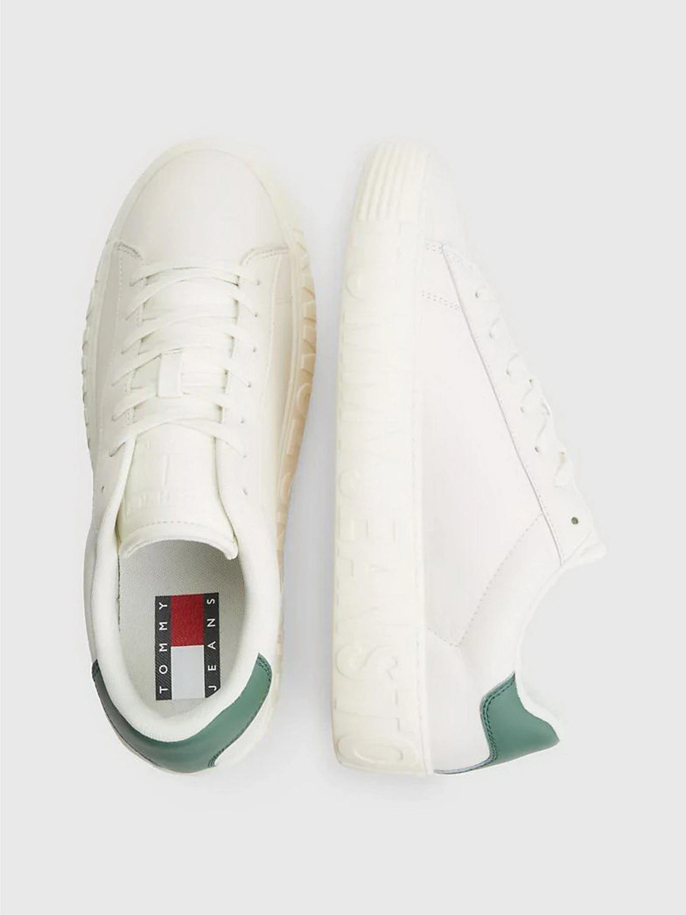 Кеди Tommy Hilfiger Leather Logo Cupsole Trainers модель EM0EM01213-YBI Кеди Tommy Hilfiger Leather Logo Cupsole Trainers модель EM0EM01213-YBI Фото