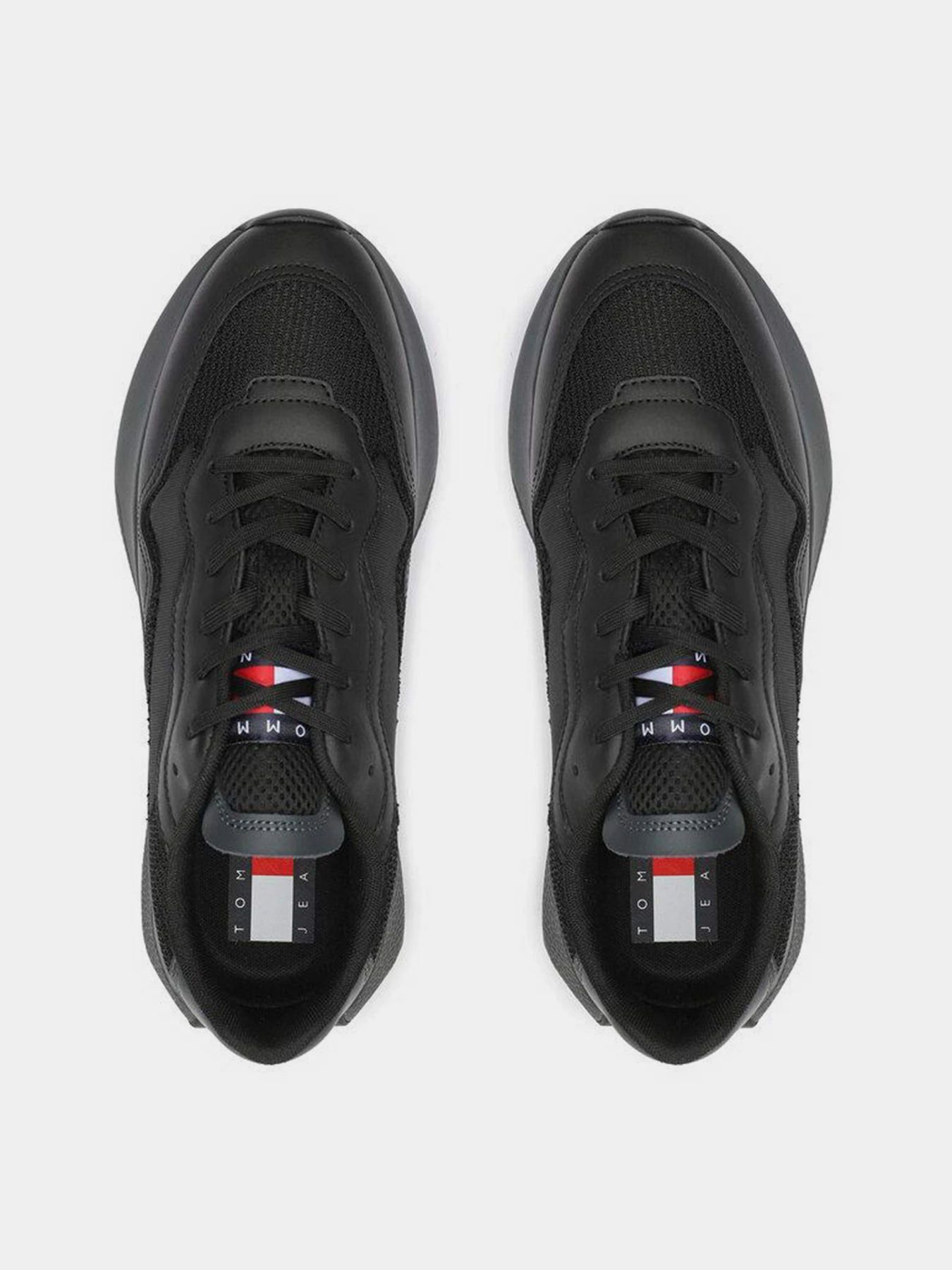 Кроссовки Tommy Hilfiger Mixed Texture Cleat Leather Runner Trainers модель EM0EM01259-BDS Кроссовки Tommy Hilfiger Mixed Texture Cleat Leather Runner Trainers модель EM0EM01259-BDS Фото