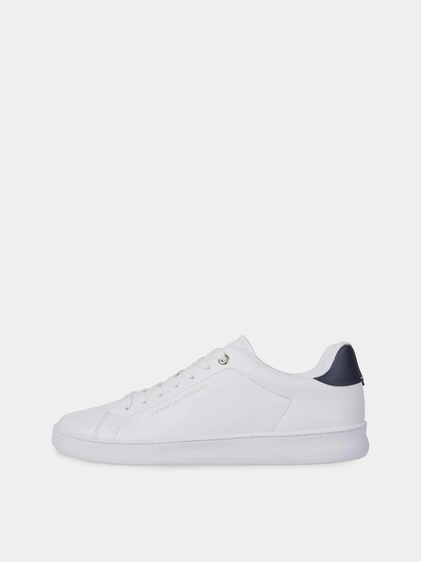 Кеды Tommy Hilfiger Contrast Heel Leather Cupsole Trainers модель FM0FM04829-YBS Фото