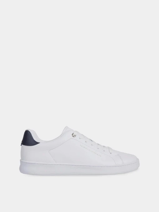 Кеды Tommy Hilfiger Contrast Heel Leather Cupsole Trainers модель FM0FM04829-YBS Фото
