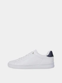 Кеды Tommy Hilfiger Contrast Heel Leather Cupsole Trainers модель FM0FM04829-YBS Фото