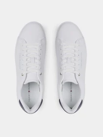 Кеды Tommy Hilfiger Contrast Heel Leather Cupsole Trainers модель FM0FM04829-YBS Фото