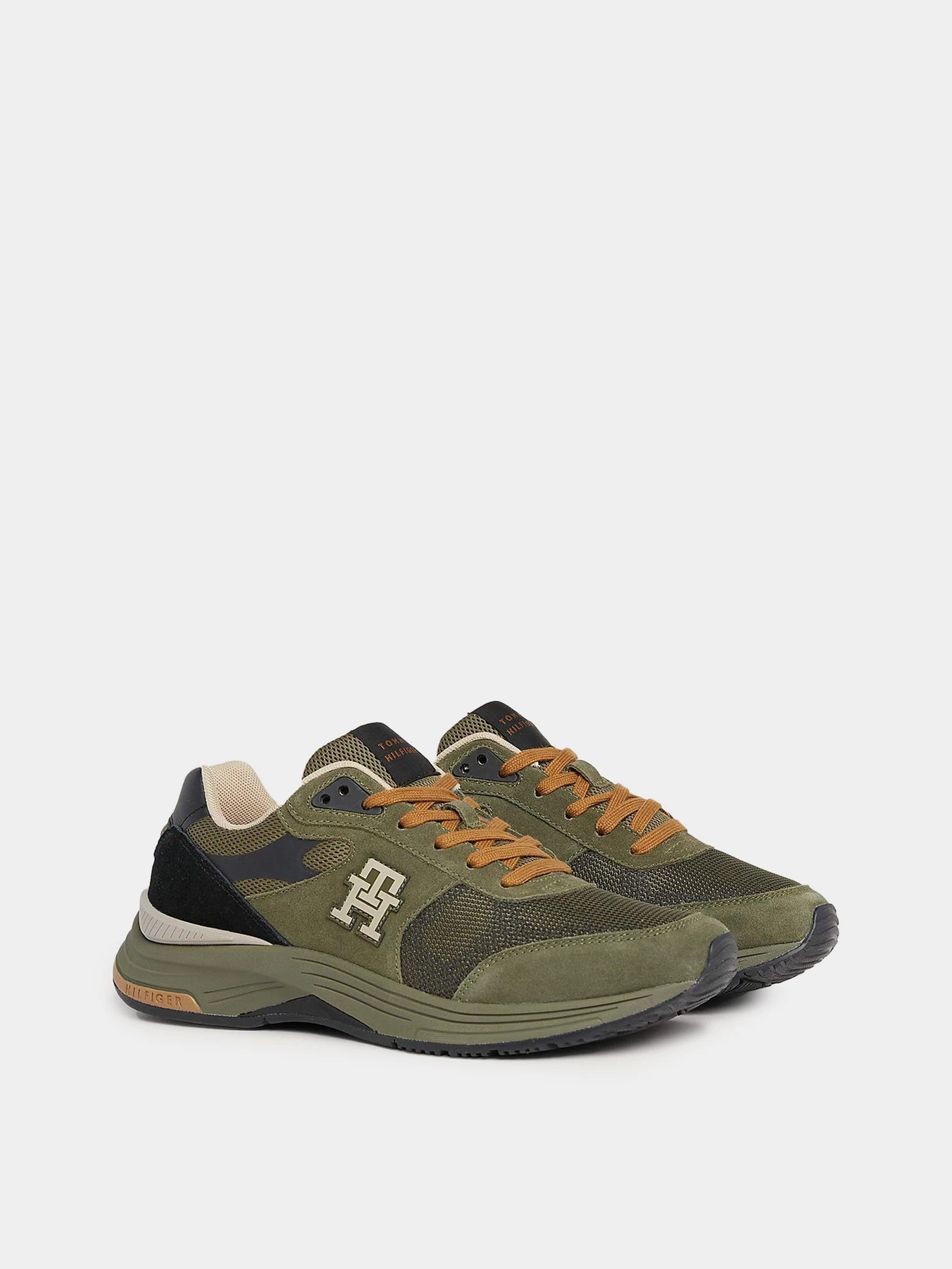 Кроссовки Tommy Hilfiger Modern Prep Leather Trainers модель FM0FM04839-RBN Кроссовки Tommy Hilfiger Modern Prep Leather Trainers модель FM0FM04839-RBN Фото