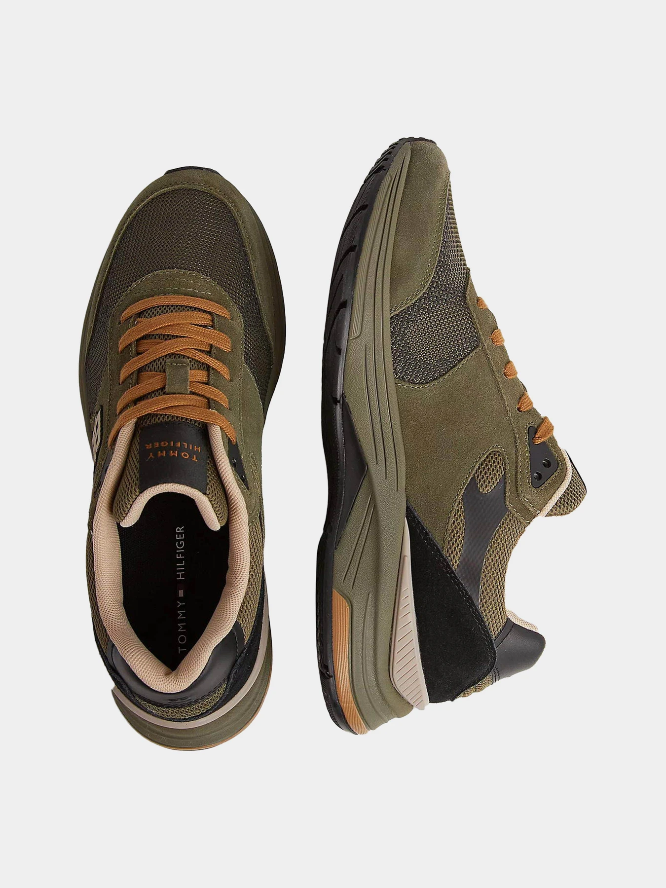 Кроссовки Tommy Hilfiger Modern Prep Leather Trainers модель FM0FM04839-RBN Кроссовки Tommy Hilfiger Modern Prep Leather Trainers модель FM0FM04839-RBN Фото