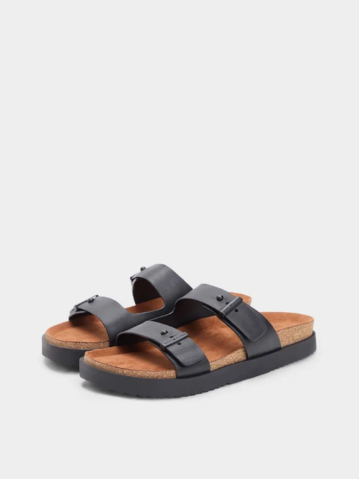 Шкіряні Чоловічі Шльопанці Tommy Hilfiger CORK ADJUSTABLE LTH SANDAL фото 2