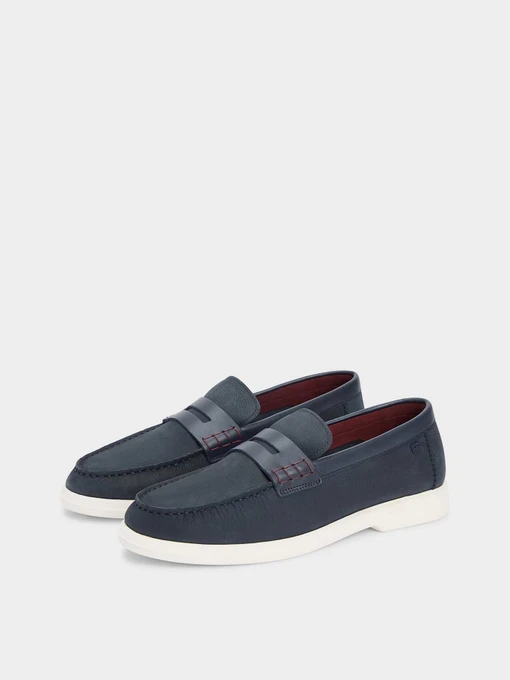 Шкіряні Чоловічі Лофери Tommy Hilfiger HILFIGER MIX NUBUCK LOAFER фото 2