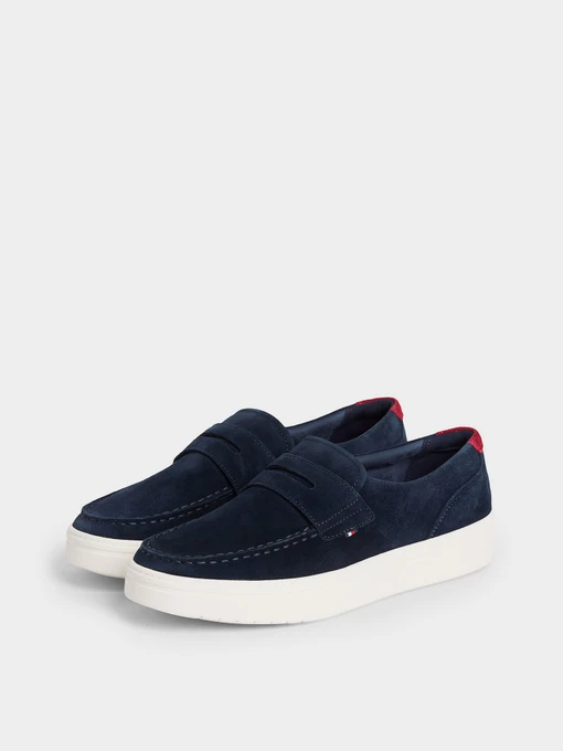 Шкіряні Чоловічі Мокасини Tommy Hilfiger MODERN LIGHT HYBRID SUEDE LOAF фото 2