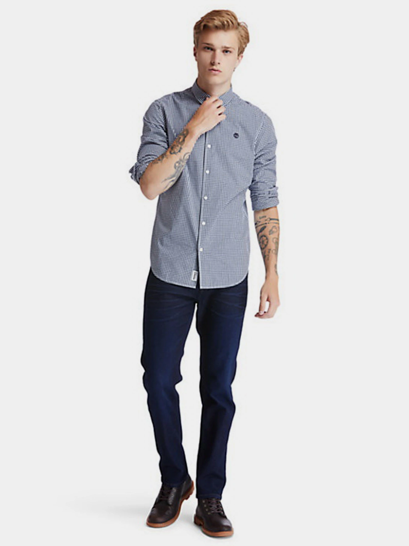 Рубашки Timberland S-R Poplin Md Gng RF модель TB0A2BQ5B68 Рубашки Timberland S-R Poplin Md Gng RF модель TB0A2BQ5B68 Фото