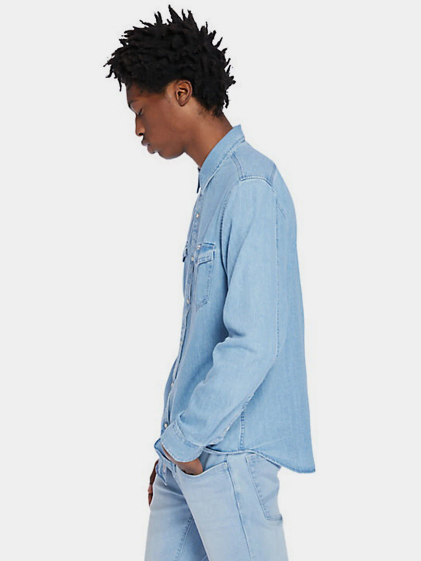 Рубашки Timberland Mumford River Denim модель TB0A2D6RAS2 Рубашки Timberland Mumford River Denim модель TB0A2D6RAS2 Фото