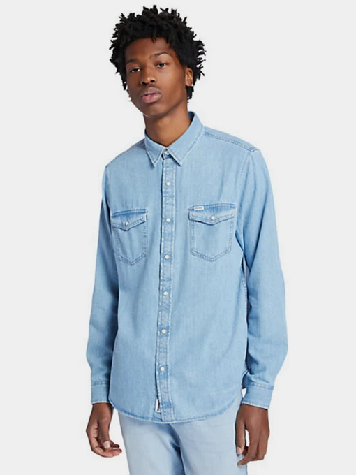Рубашки Timberland Mumford River Denim модель TB0A2D6RAS2 Фото