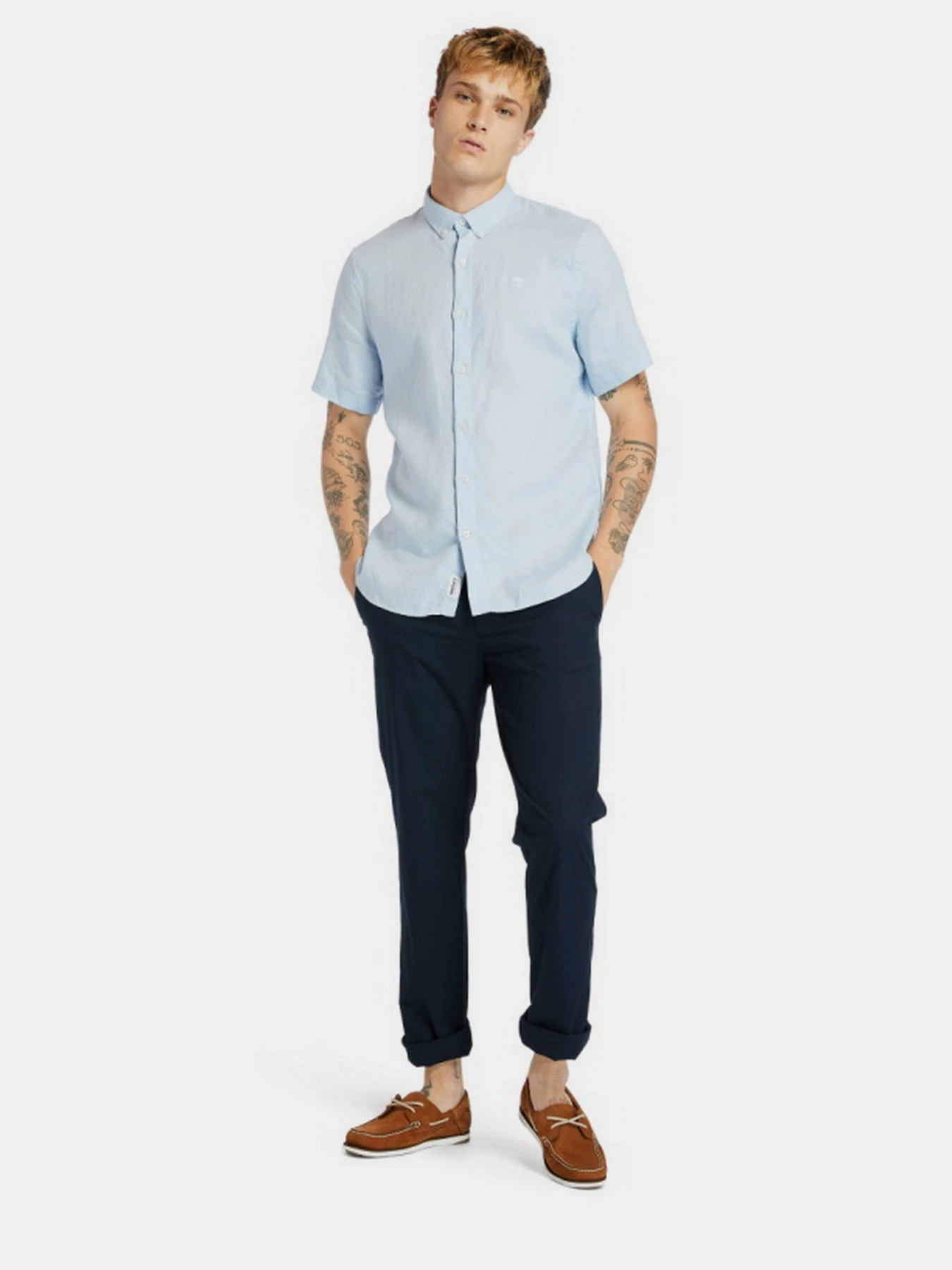 Сорочки Timberland Mill River Linen модель TB0A2DCC940 Фото