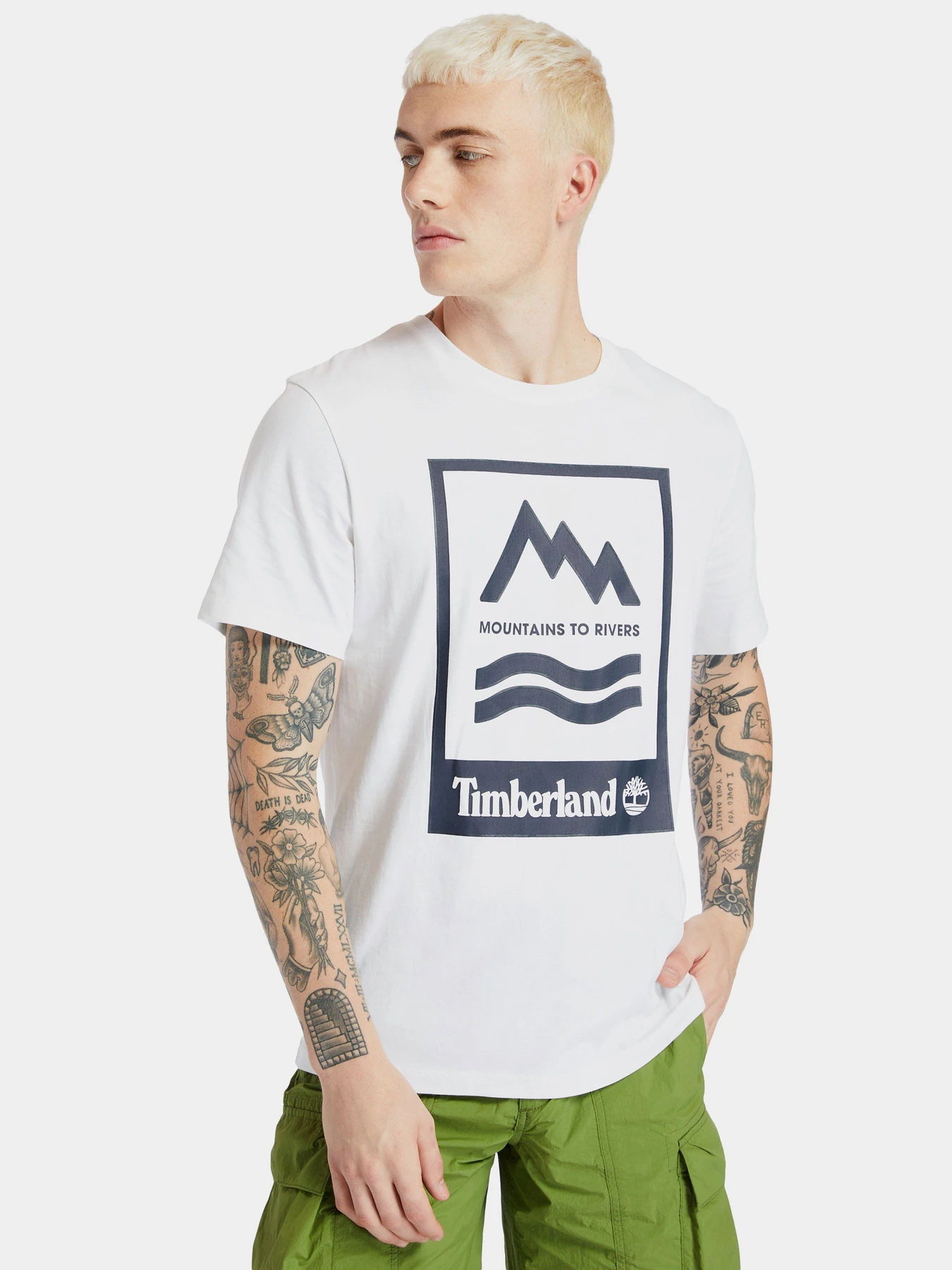 Футболки і поло Timberland Mountain-To-River модель TB0A2FNH100 Футболки і поло Timberland Mountain-To-River модель TB0A2FNH100 Фото