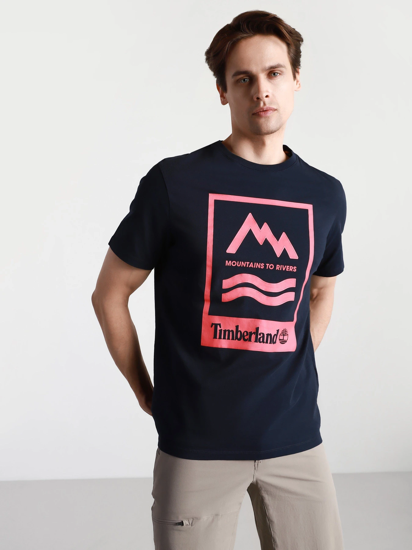 Футболки і поло Timberland Mountain-To-River модель TB0A2FNH433 Футболки і поло Timberland Mountain-To-River модель TB0A2FNH433 Фото
