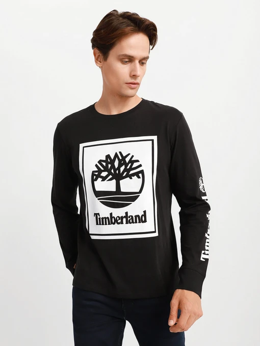 Худи и свитшоты Timberland LS Stack Logo Tee модель TB0A2CMKN92 Фото