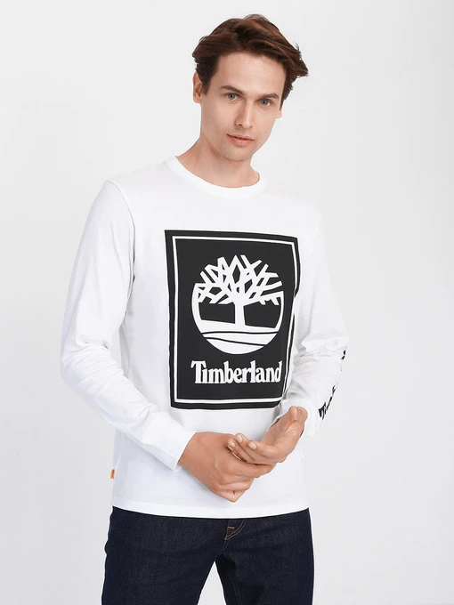 Худи и свитшоты Timberland LS Stack Logo Tee модель TB0A2CMKP54 Фото