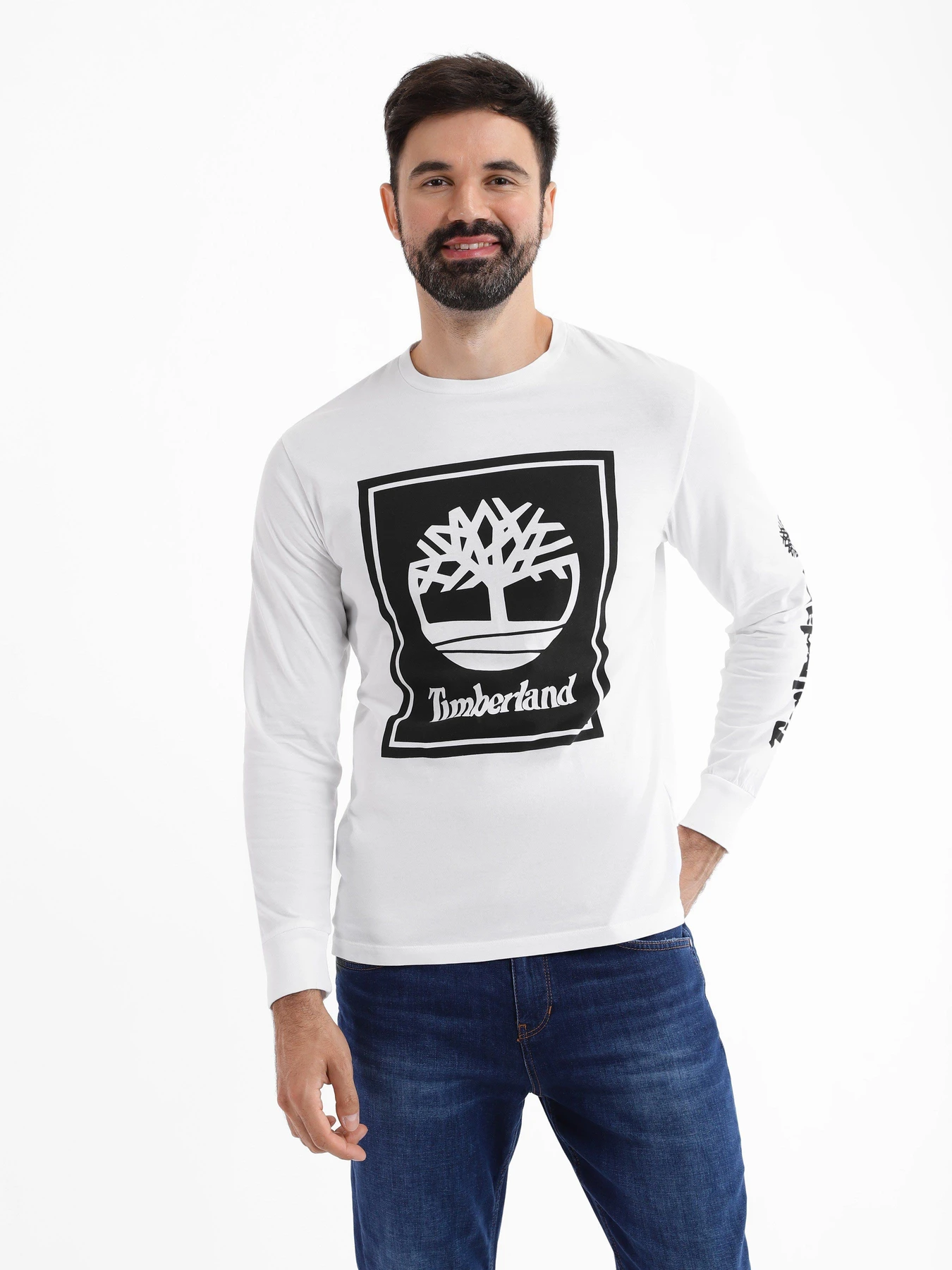 Худи и свитшоты Timberland Stack Logo модель TB0A6CCEP54 Фото