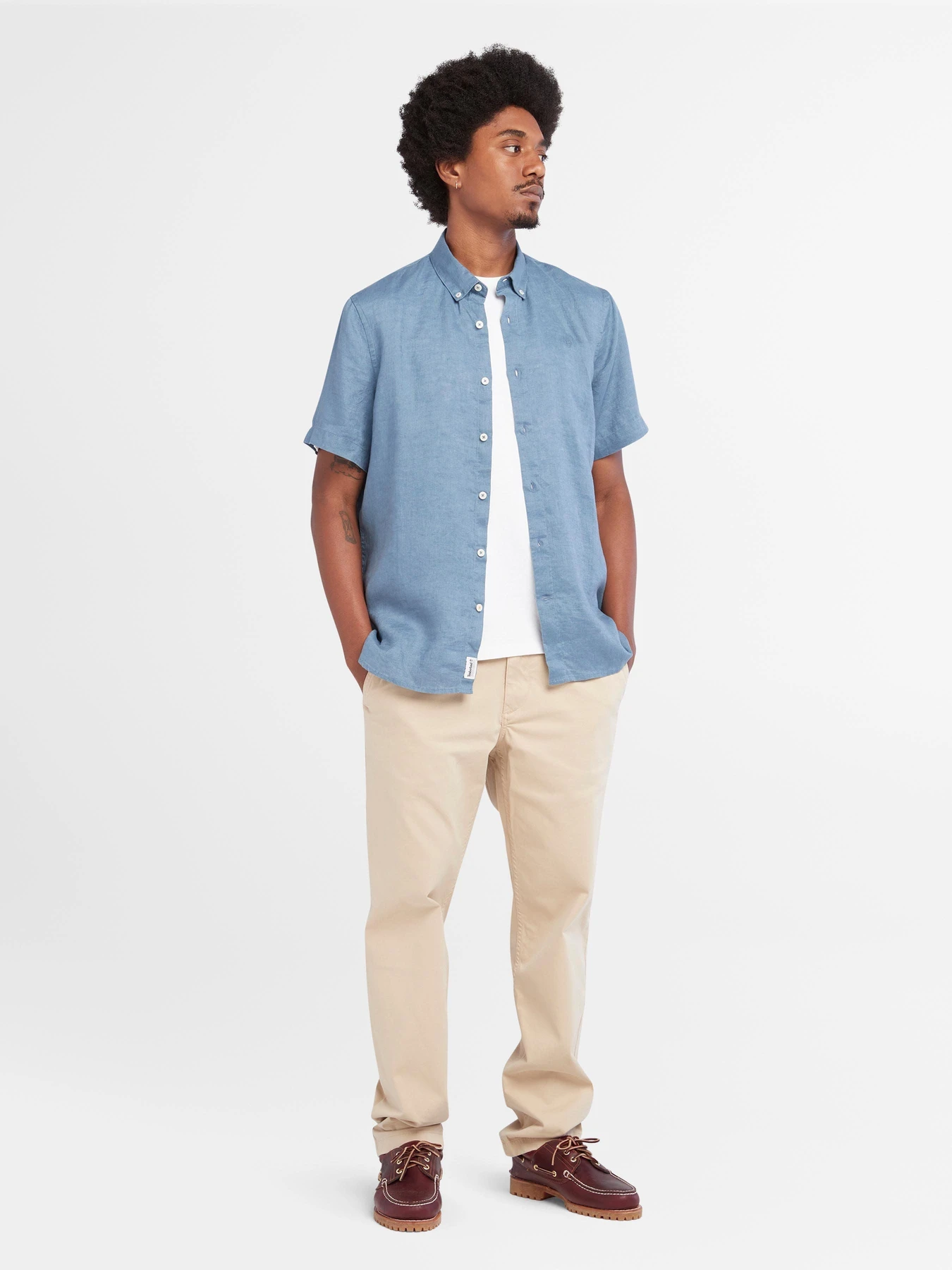 Рубашки Timberland Mill River Linen модель TB0A2DCCDJ5 Фото