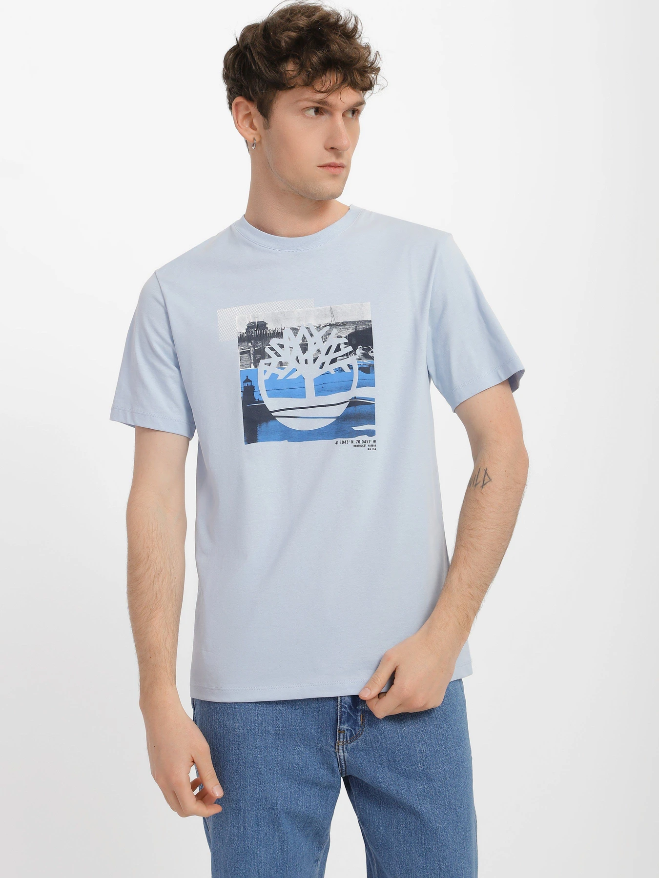 Футболки и поло Timberland SS Coast Inspired Logo Graphic модель TB0A65WH940 Фото