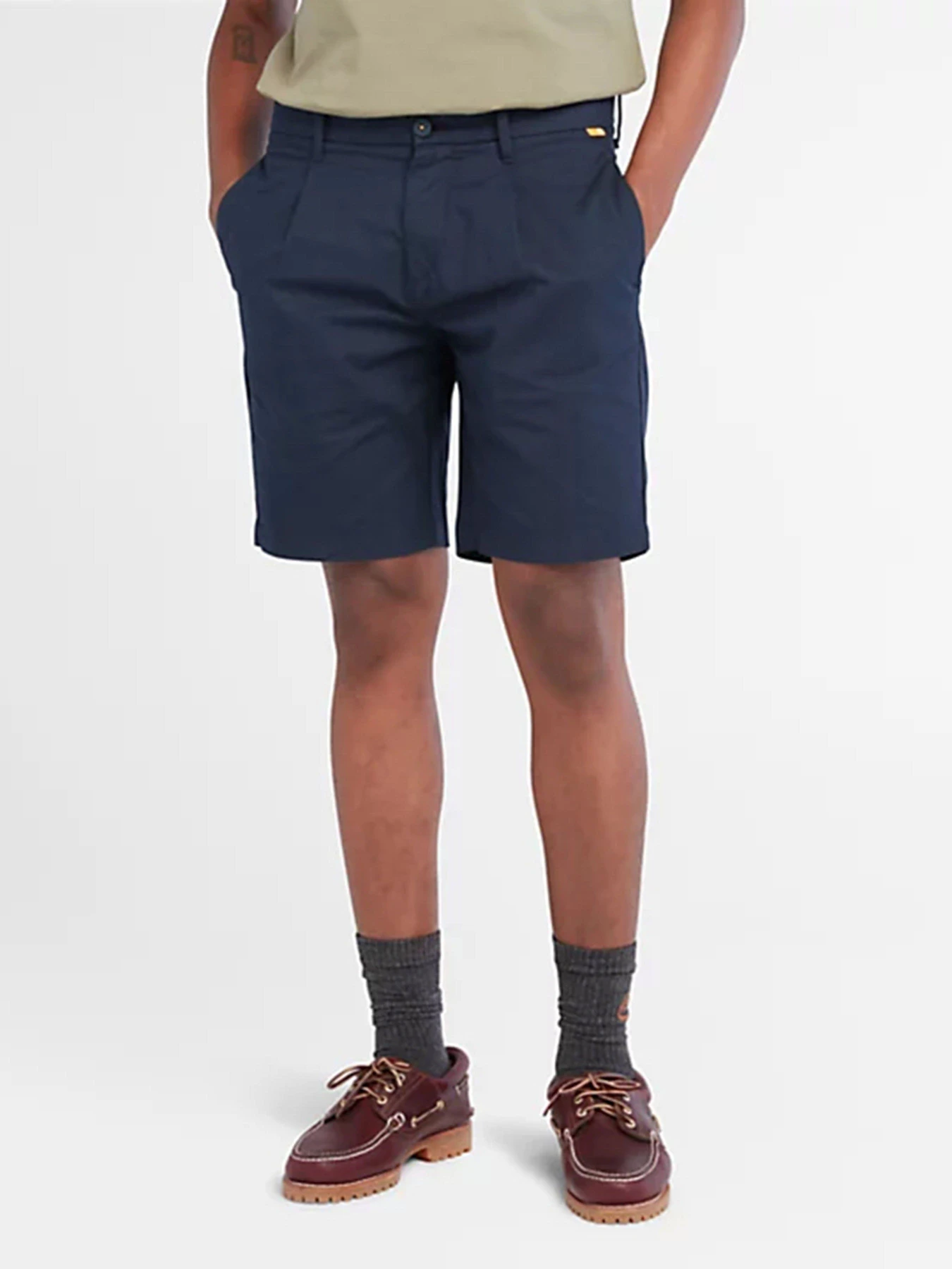 Шорти Timberland Cotton Linen модель TB0A65SS433 Шорти Timberland Cotton Linen модель TB0A65SS433 Фото