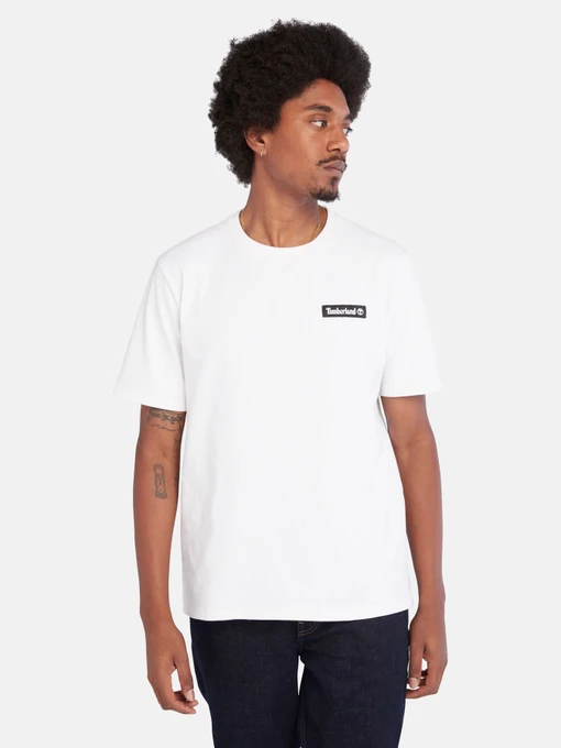 Футболки і поло Timberland SS Heavy Weight Woven Badge модель TB0A6EQF100 Фото