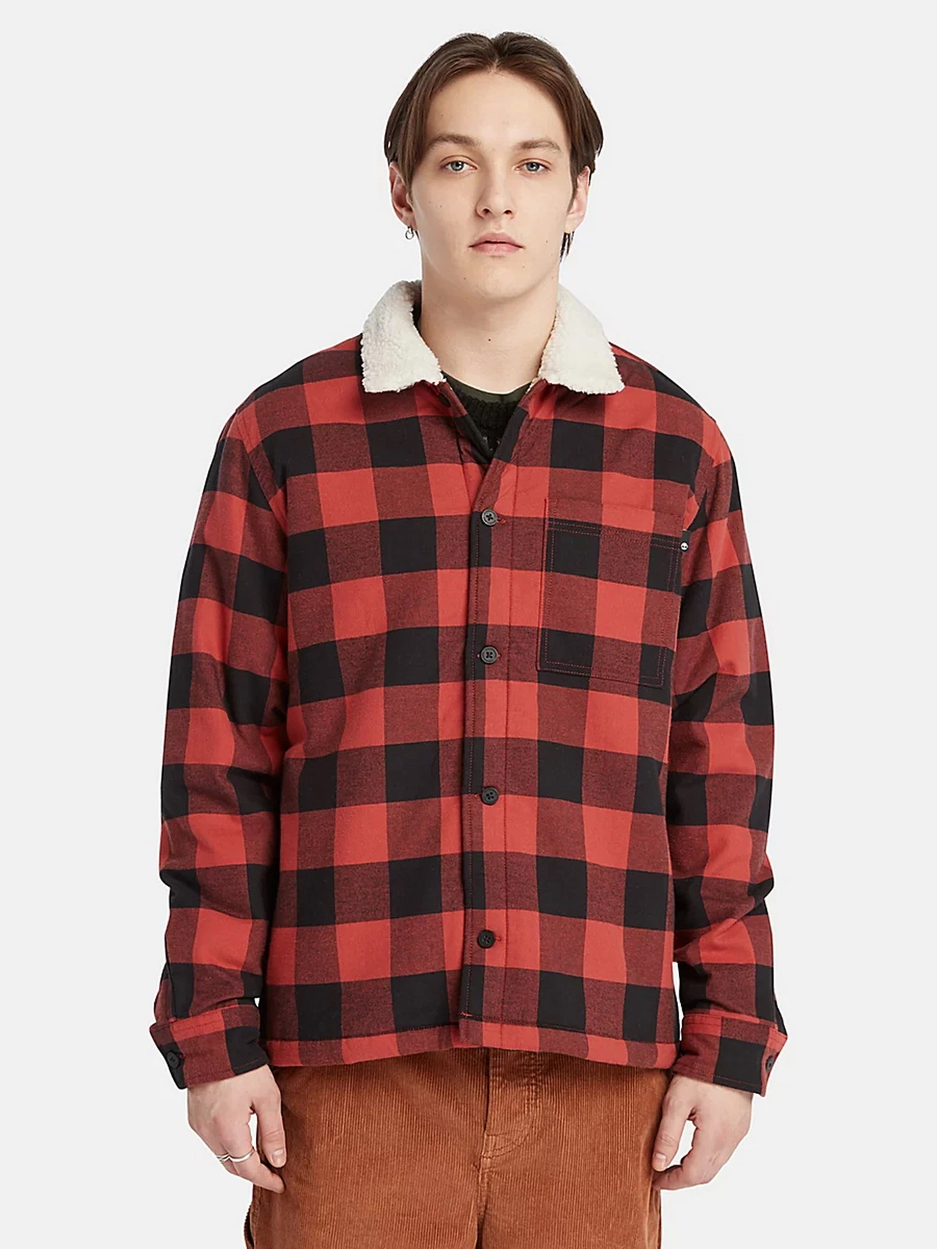Куртки та дублянки Timberland Buffalo Plaid High Pile Fleece-lined модель TB0A6FWNDW8 Фото