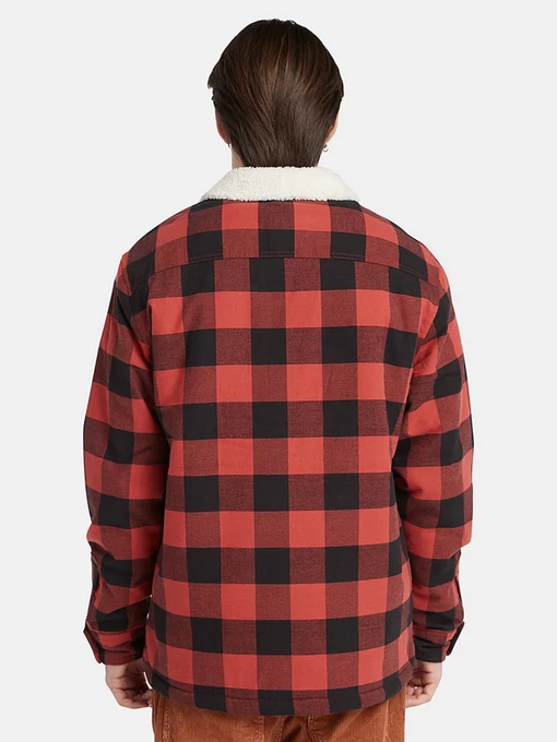 Бавовняна Чоловіча Демісезонна куртка Timberland Buffalo Plaid High Pile Fleece-lined фото 2