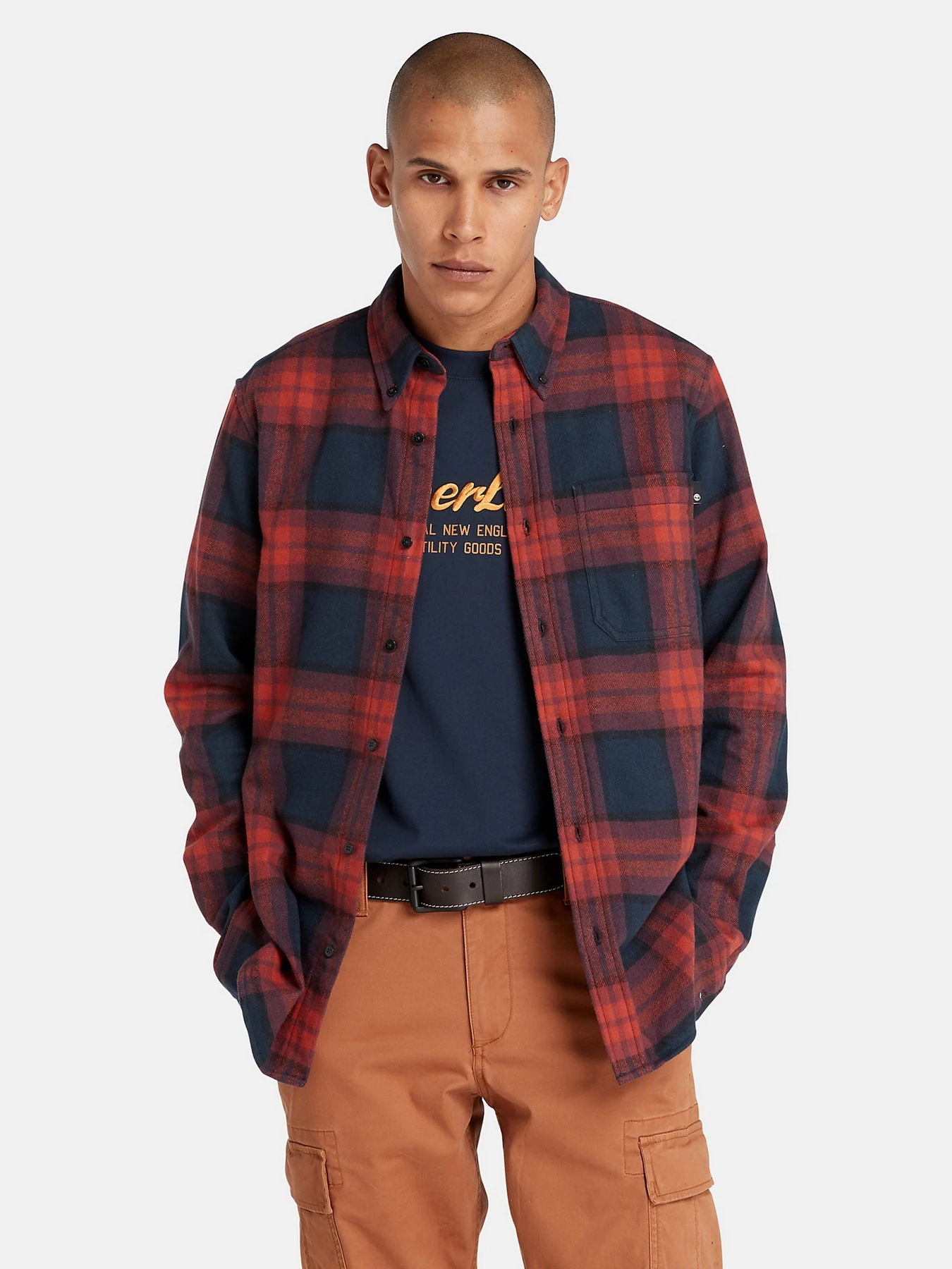 Рубашки Timberland Heavy Flannel Plaid модель TB0A6GKHB68 Рубашки Timberland Heavy Flannel Plaid модель TB0A6GKHB68 Фото