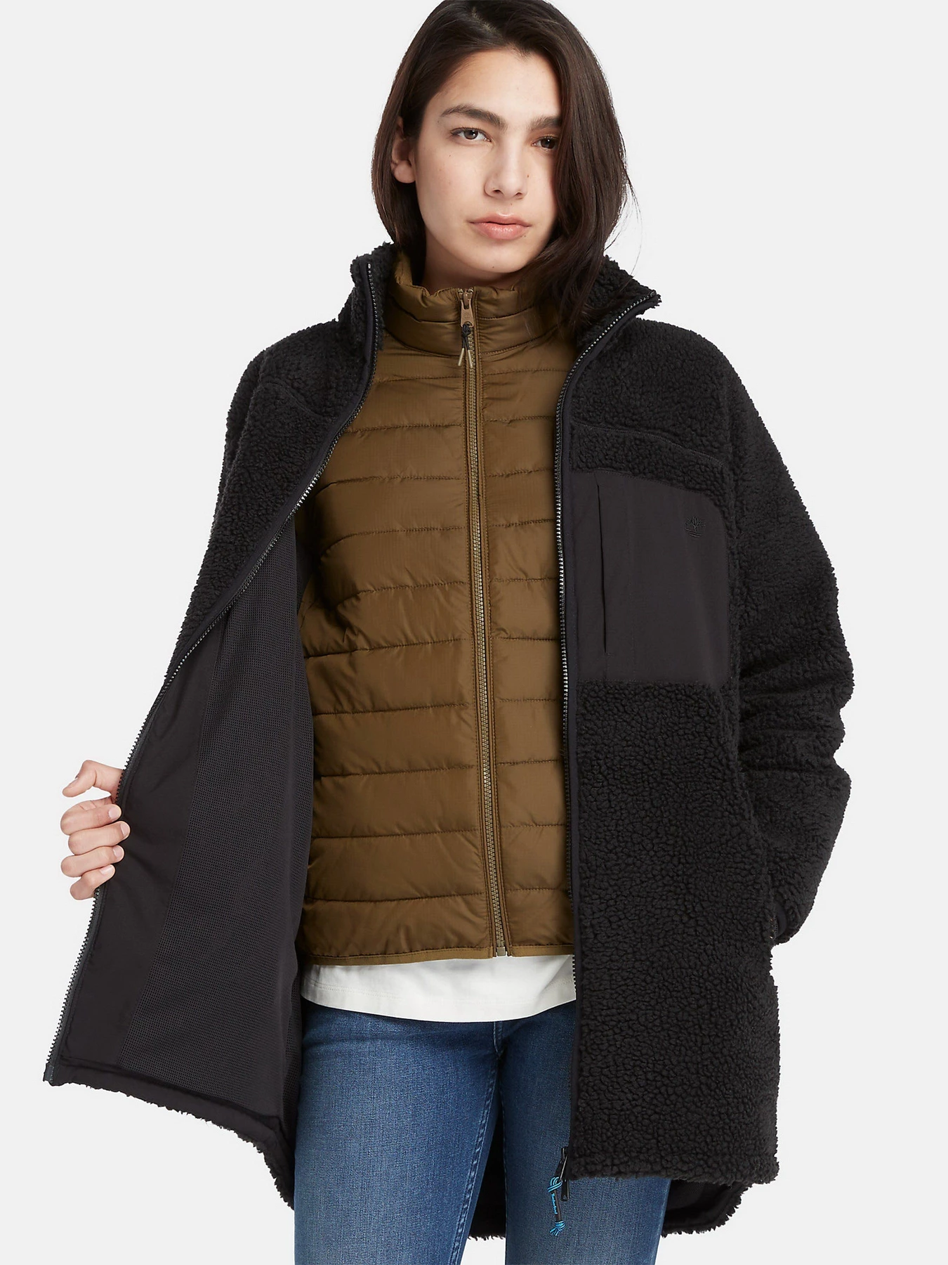 Худи и свитшоты Timberland Long Sherpa Fleece модель TB0A6HMN001 Худи и свитшоты Timberland Long Sherpa Fleece модель TB0A6HMN001 Фото