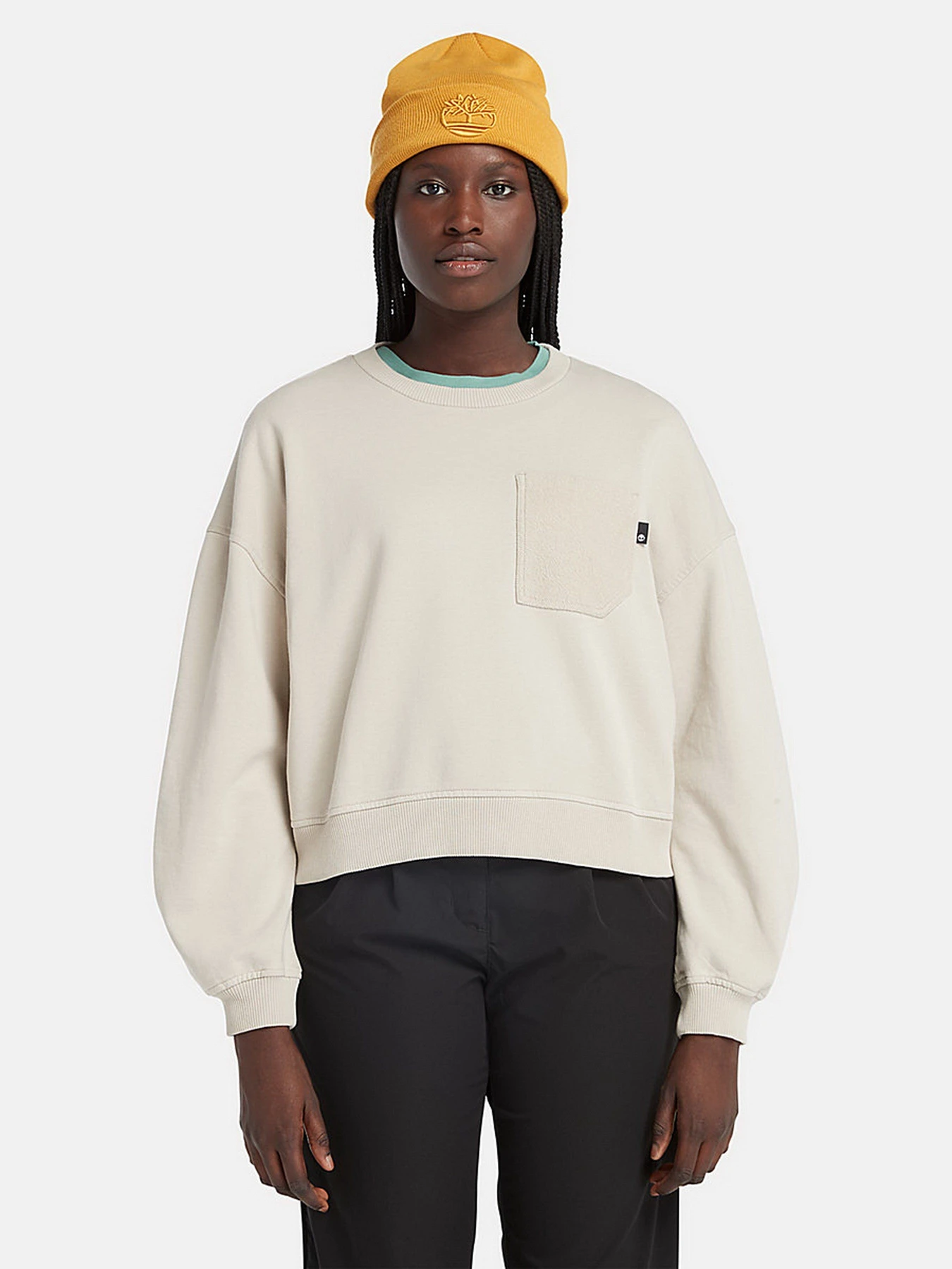 Худи и свитшоты Timberland Mix Media Colour Block модель TB0A6HTWCY2 Фото