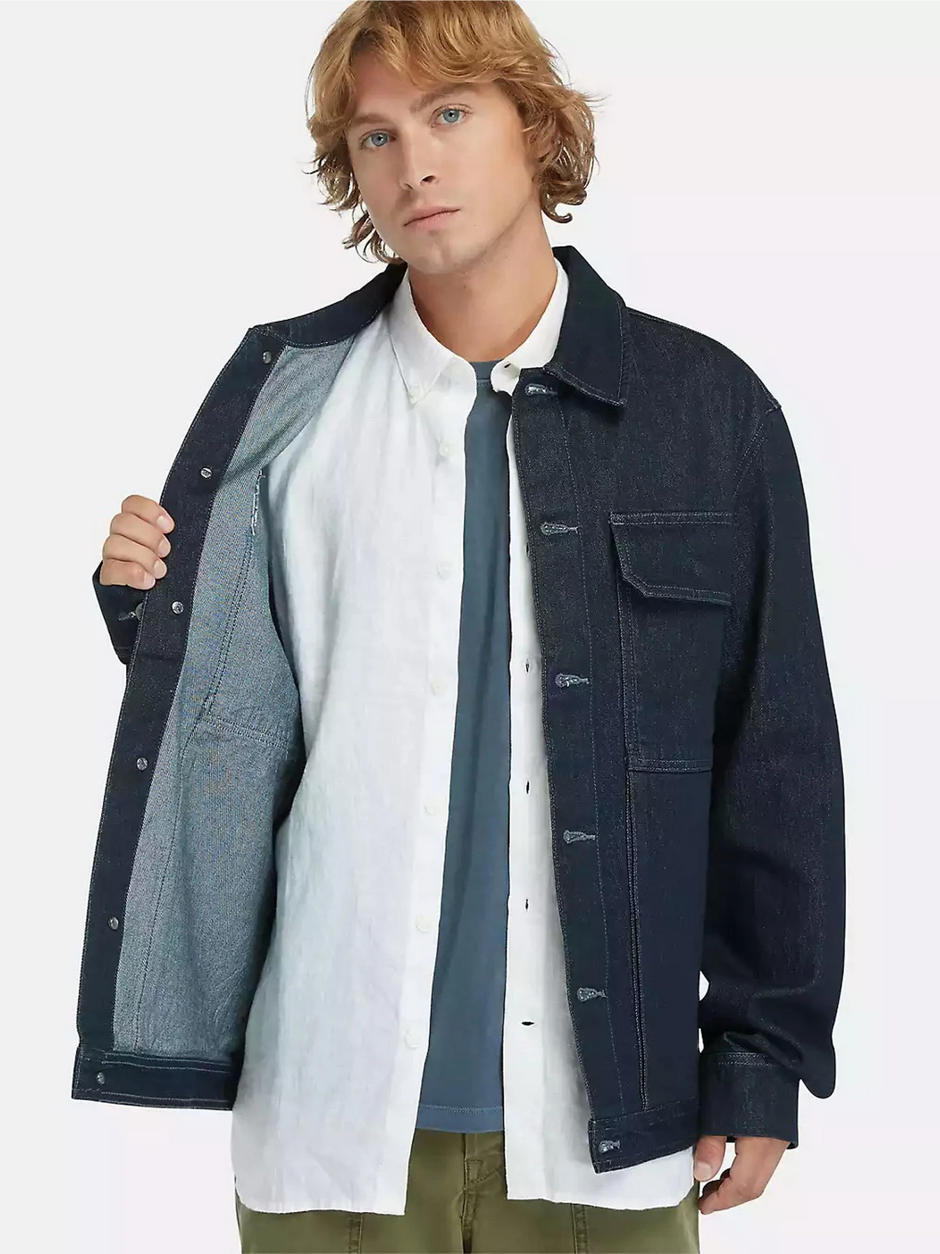 Куртки та дублянки Timberland Refibra™ Technology Denim Trucker модель TB0A5TFUH87 Куртки та дублянки Timberland Refibra™ Technology Denim Trucker модель TB0A5TFUH87 Фото