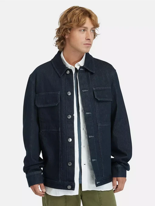 Куртки и дубленки Timberland Refibra™ Technology Denim Trucker модель TB0A5TFUH87 Фото