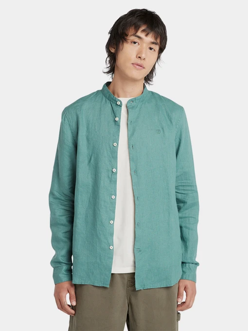 Рубашки Timberland Mill Brook Korean-collar Linen модель TB0A2DC1CL6 Фото