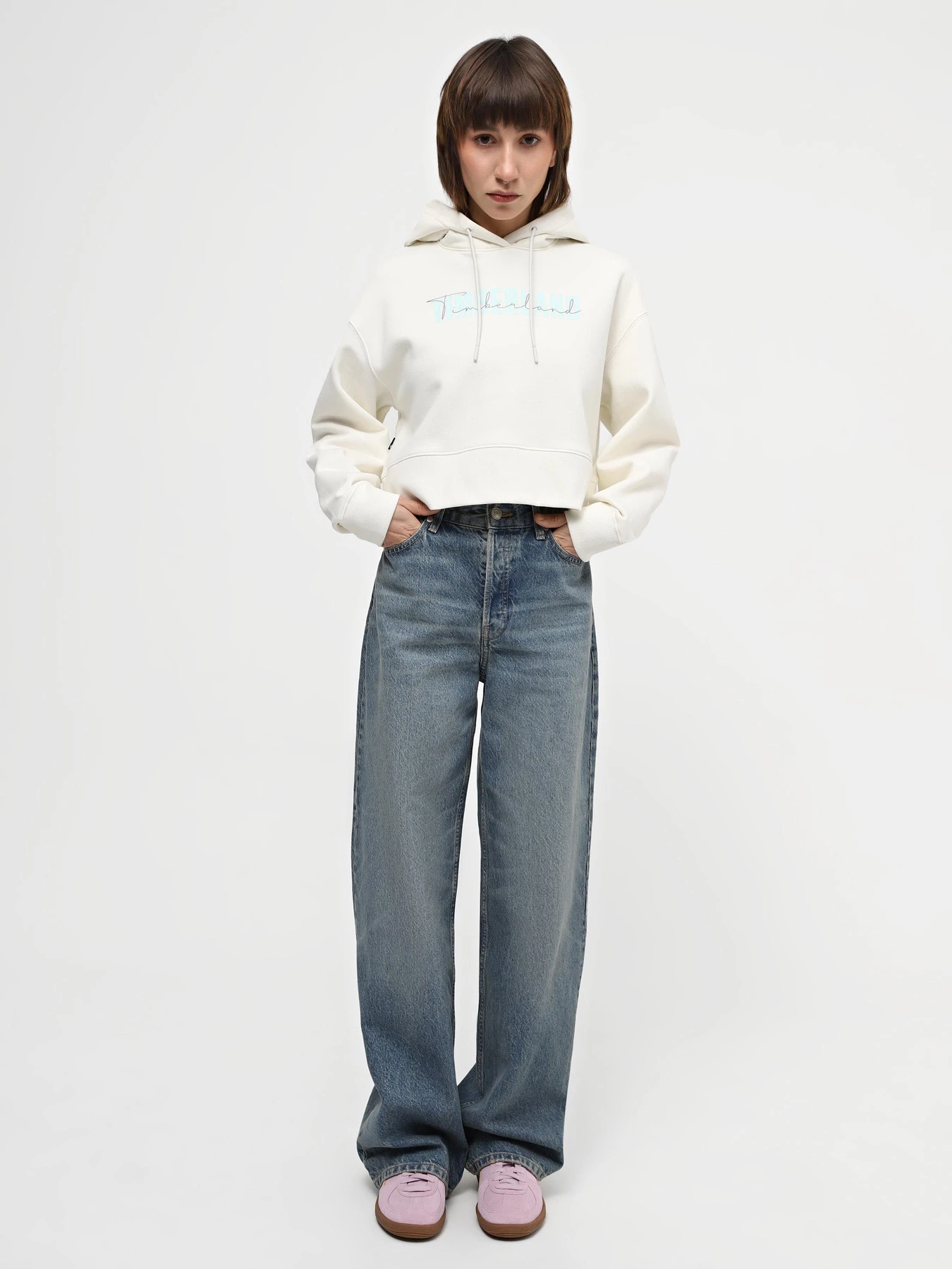 Худи и свитшоты Timberland Brushed Back Logo модель TB0A5XWUCM9 Фото