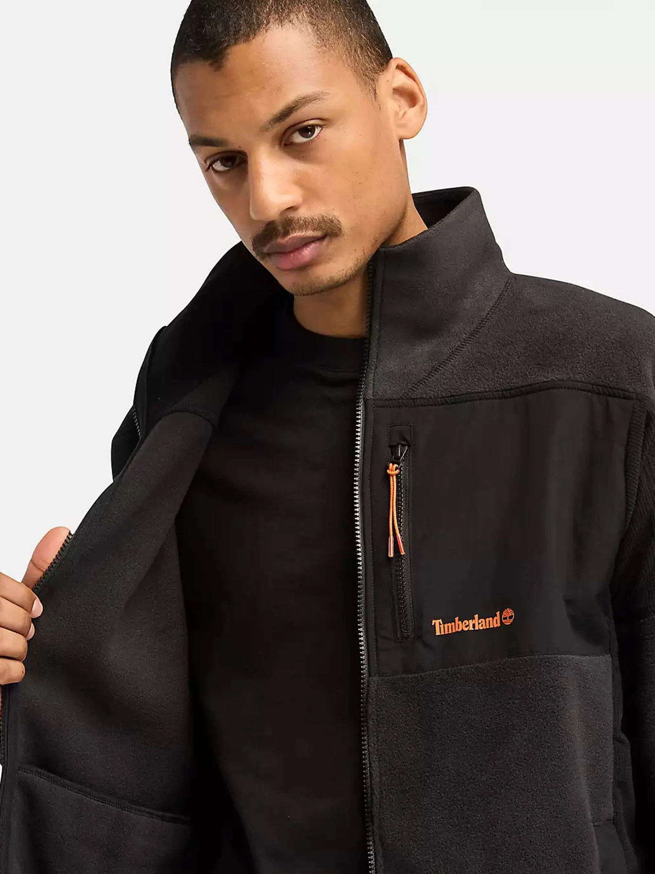 Худи и свитшоты Timberland Polartec® Mix Media Full-Zip Fleece модель TB0A6Y56001 Фото