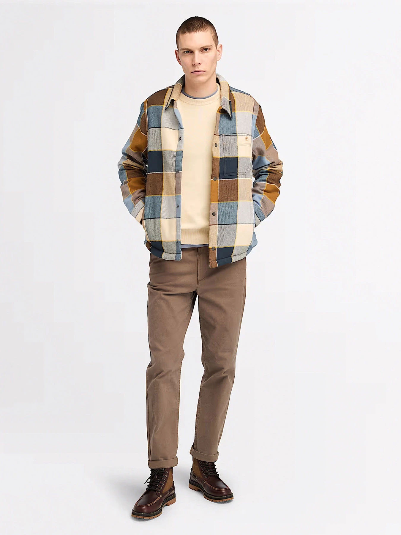 Куртки и дубленки Timberland Fleece-lined Plaid модель TB0A6UX2EI2 Куртки и дубленки Timberland Fleece-lined Plaid модель TB0A6UX2EI2 Фото