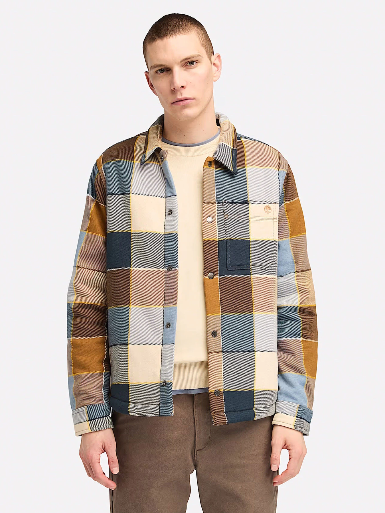 Куртки и дубленки Timberland Fleece-lined Plaid модель TB0A6UX2EI2 Куртки и дубленки Timberland Fleece-lined Plaid модель TB0A6UX2EI2 Фото
