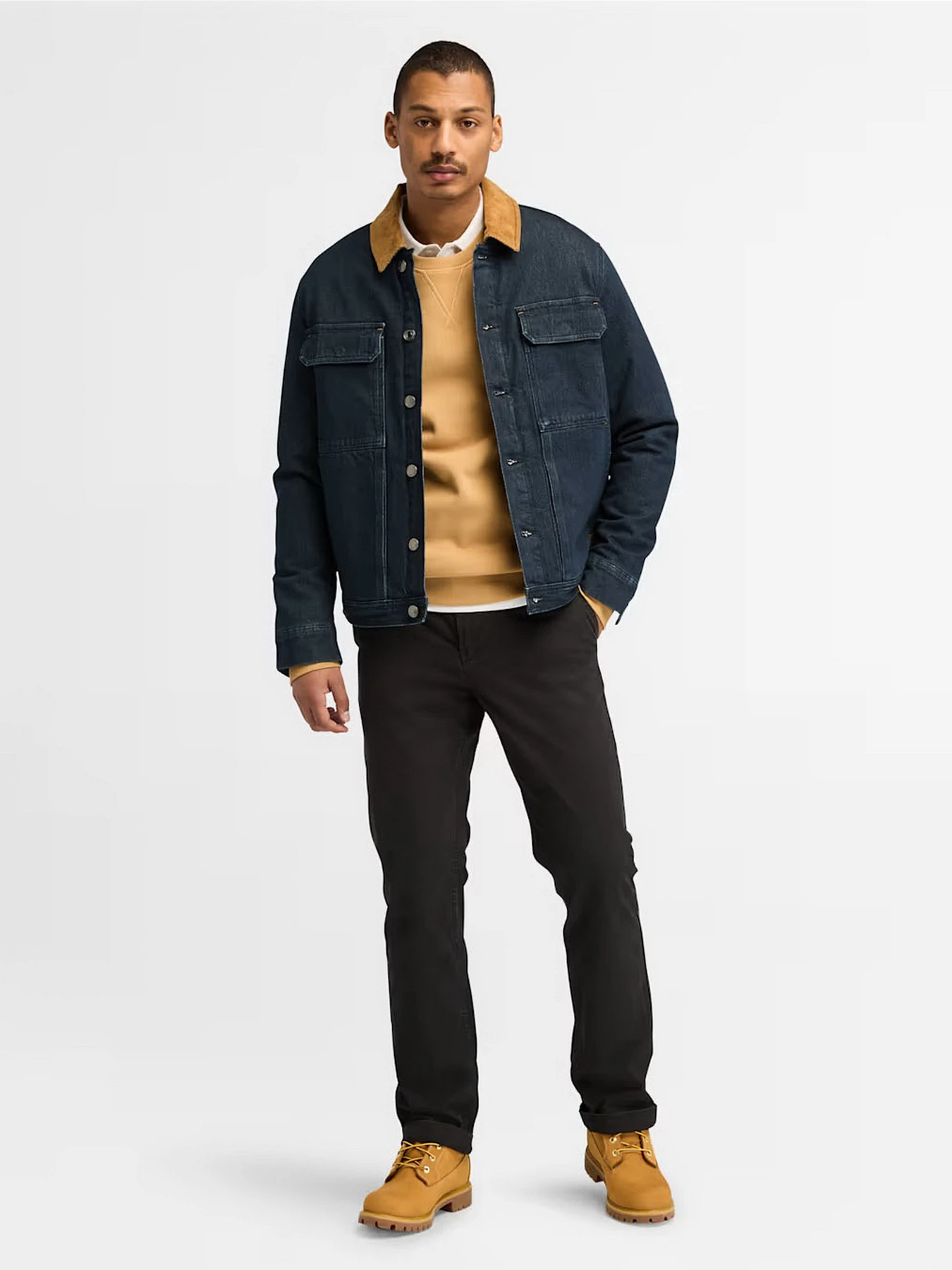 Куртки и дубленки Timberland Trucker Insulated Denim модель TB0A6UYAH87 Фото